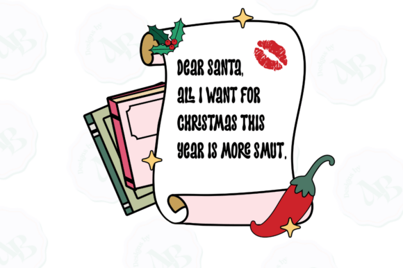 Bookish Christmas PNG Sublimation for Brand Illustrations