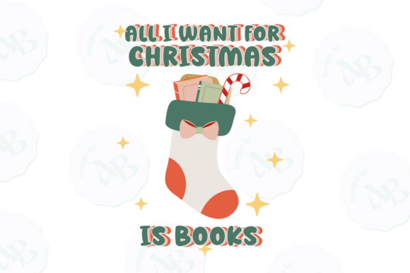 Bookish Christmas PNG Sublimation PNG Review