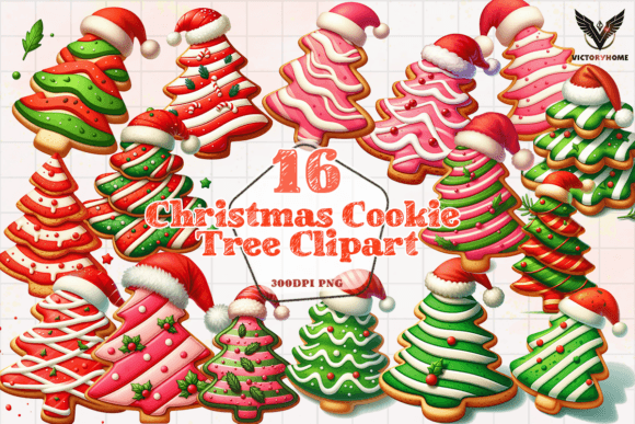 Christmas Cookie Tree Clipart PNG Review