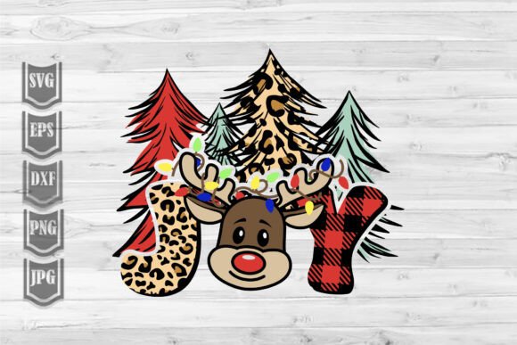 Christmas JOY Reindeer Illustrations for Modern Publishing
