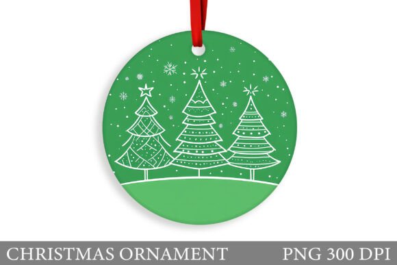 Christmas Tree Christmas Ornament Design in Illustrations