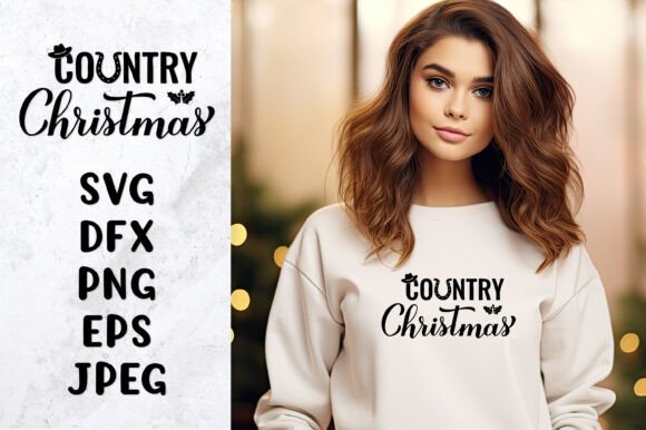 Country Christmas SVG. Funny Christmas: A Designer’s Review for Illustrations