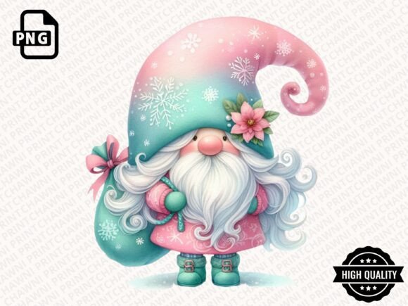Cute Christmas Gnome Clipart PNG Review