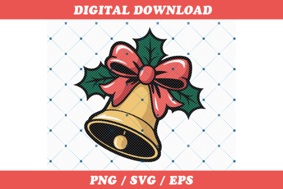 Festive Christmas Bell Illustration Review