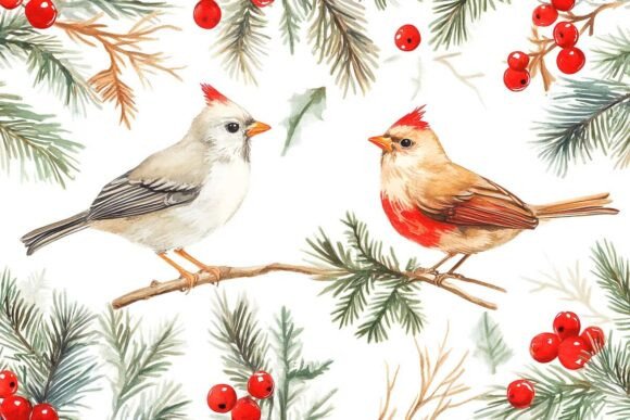 Pattern with Ornaments Christmas: A Practical Review for Illustrations
