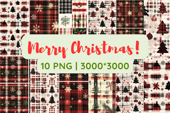 Plaid Christmas Cheer Festive Sublimati