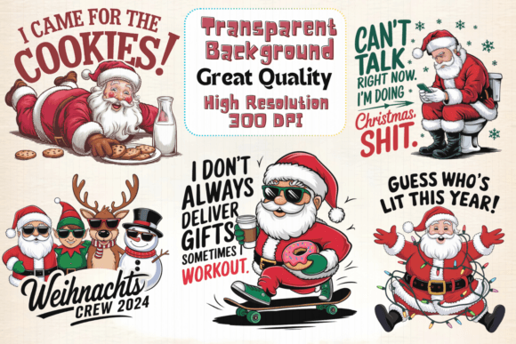Santa Christmas Quotes Sublimation, PNG: A Review for Digital Sellers
