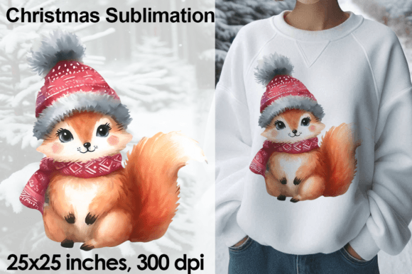Watercolor Christmas Fox Sublimation PNG: A Crafter’s Review