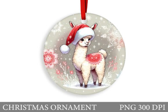 Winter Lama Christmas Ornament Design: A Publisher’s Take on Illustrations